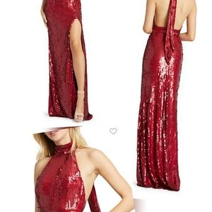 Mac duggal red dress size 12 nwot